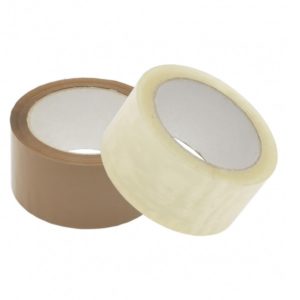 Select Quality Tape - PP acryl low noise - 35 micron film  50 mm x 66 meter bruin