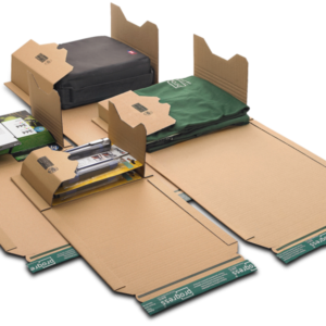 Universele wikkelverpakking B2, 760x510x-54 mm met plakstrip en scheurdraad Eco
